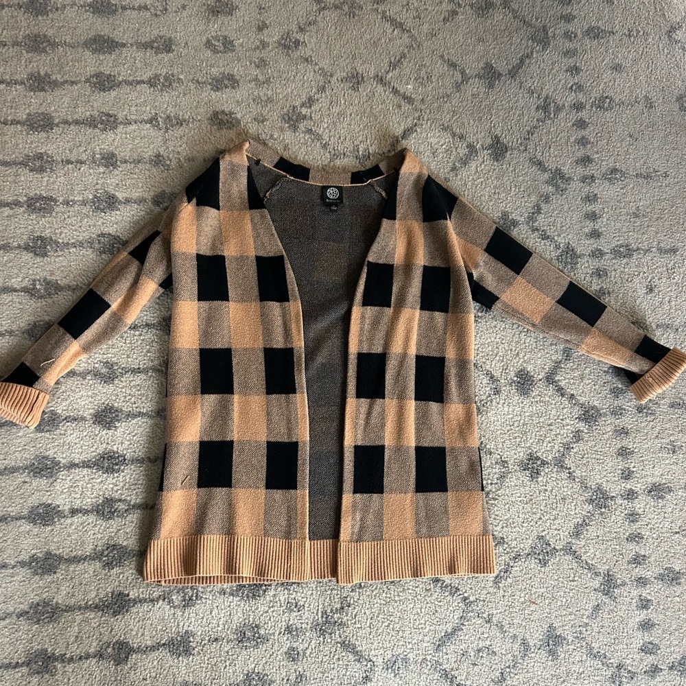 Checkered Cardigan